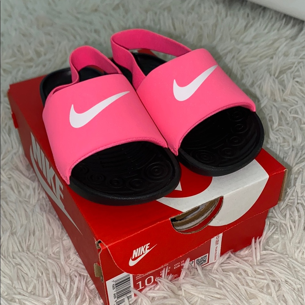 Nike Bright Pink Kawa Slide
